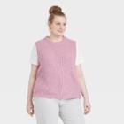 Women's Plus Size Crewneck Sweater Vest - Universal Thread Lilac