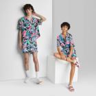 Short Sleeve Camp Button-down Shirt - Wild Fable Black Floral