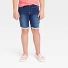 Girls' Bermuda Jean Shorts - Cat & Jack Dark Wash Xl Plus, Dark Blue