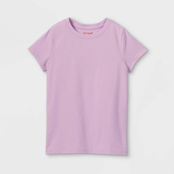 Girls' Short Sleeve T-shirt - Cat & Jack Purple