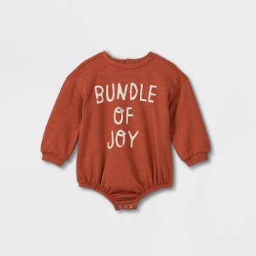 Grayson Collective Baby 'bundle Of Joy' Bubble Sweatshirt - Red Newborn