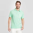 Men's Standard Fit Short Sleeve Polo Jersey Shirt - Goodfellow & Co Green S, Men's,