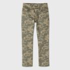 Boys' Camo Print Super Stretch Slim Fit Jeans - Cat & Jack Olive 18, Green/green