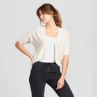 Target Women's Short Sleeve Cardigan - A New Day Oatmeal