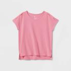 Girls' V-neck T-shirt - All In Motion Pink