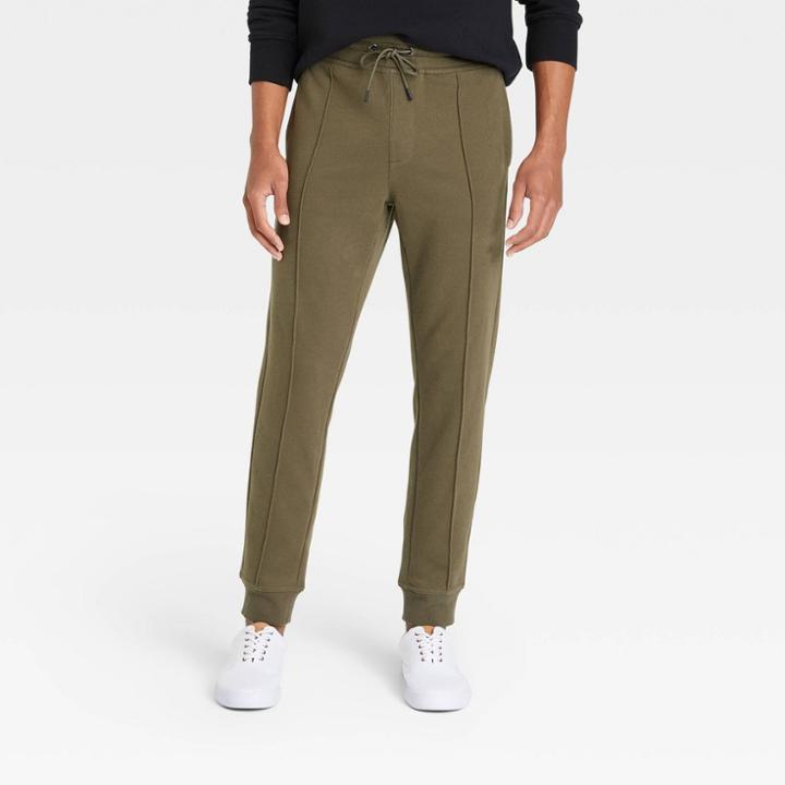 Men's Pintuck Jogger Pants - Goodfellow & Co Green