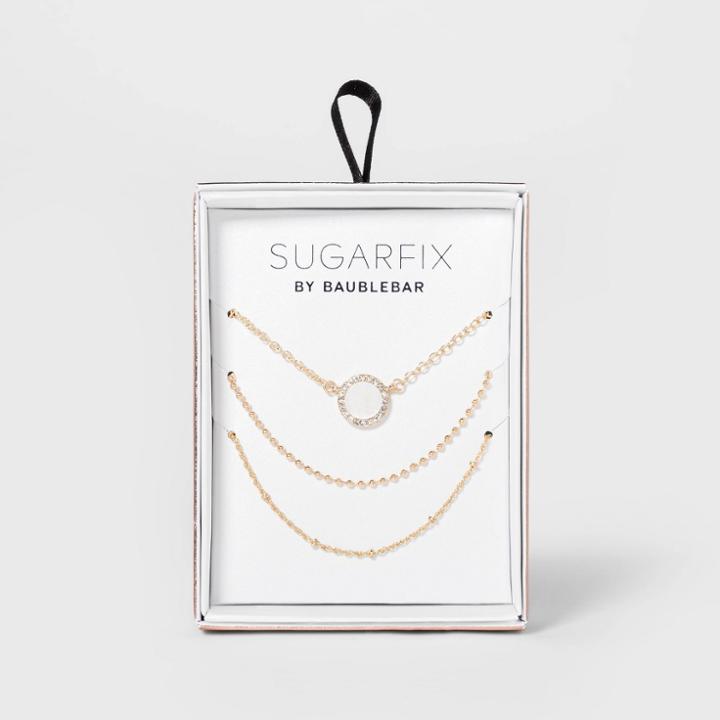 Sugarfix By Baublebar Pre-layered Pendant Necklace - White, Women's,