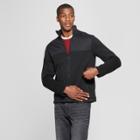 Men's Standard Fit Zip-up Fleece Jacket - Goodfellow & Co Black