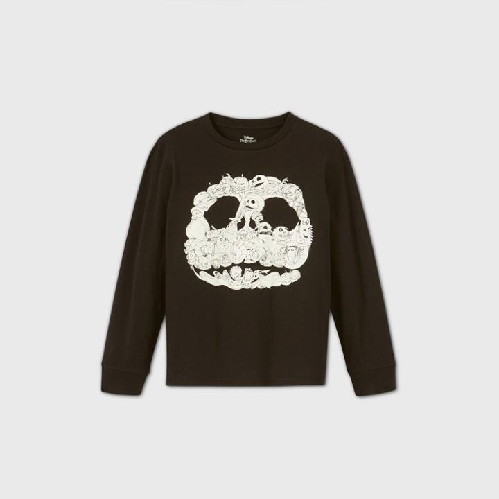 Boys' Disney The Nightmare Before Christmas Long Sleeve T-shirt - Black