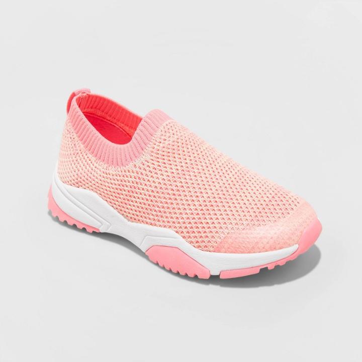 Toddler Girls' Aggy Athletic Sneakers - Cat & Jack Pink 5, Toddler Unisex