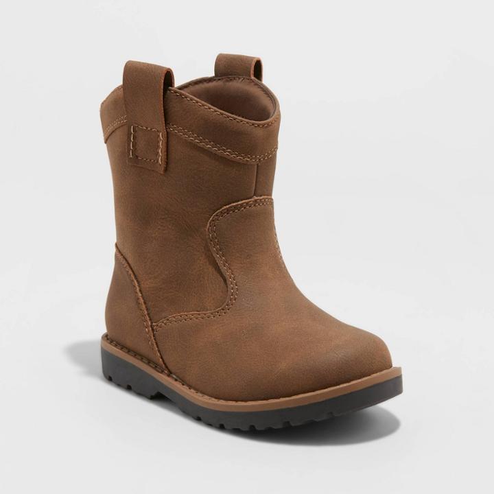 Toddler Boys' Hunter Slip-on Fashion Boots - Cat & Jack Brown