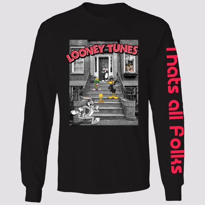 Men's Looney Tunes Long Sleeve T-shirt - Black