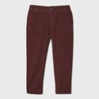 Oshkosh B'gosh Toddler Boys' Flat Front Chino Pants - Burgundy