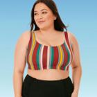 Women's Plus Slimming Control Scoop Back Bikini Top - Beach Betty By Miracle Brands 1x, Women's, Size: 1xl,