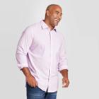 Men's Tall Printed Standard Fit Long Sleeve Poplin Button-down Shirt - Goodfellow & Co