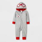 Baby Boys' V-day Flight Romper - Cat & Jack Gray