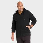 Men's Tall Standard Fit Hooded Sweatshirt - Goodfellow & Co Black