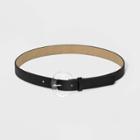 Women's Plus Size Round Translucent Buckle Belt - Ava & Viv Black 1x, Women's,