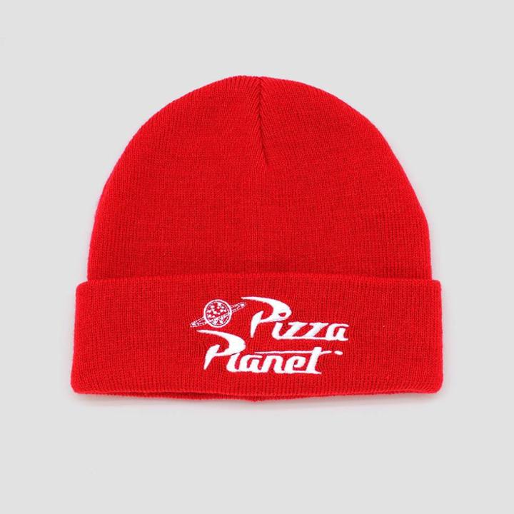 Disney Men's Pizza Planet Cuff Beanie - Really Red