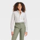 Houston White Adult Oxford Long Sleeve Button-down Shirt - Green
