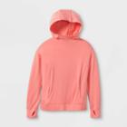 Girls' Cozy Lightweight Fleece Hooded Sweatshirt - All In Motion Blush