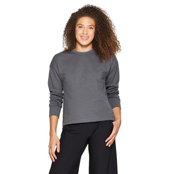 Mpg Sport Women's 2 In 1 Crew - Grey Heather