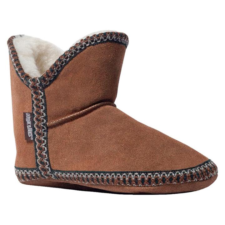 Women's Muk Luks Amira Bootie Slippers - Brown M(7-8),