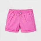 Girls' Rolled Hem Chino Shorts - Cat & Jack Pink