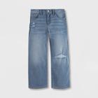 Levi's Toddler Girls' Cropped Wide Leg Jeans -