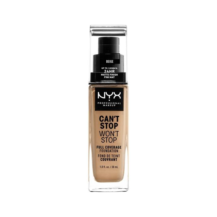 Nyx Professional Makeup Can't Stop Won't Stop Full Coverage Foundation Beige