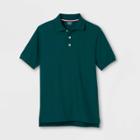 Petitefrench Toast Boys' Short Sleeve Pique Uniform Polo Shirt - Green S, Boy's,