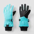 Girls' Quilted Gloves - All In Motion Turquoise