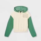 Girls' Colorblock Quarter Zip Sweatshirt - Art Class Green