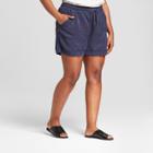 Women's Plus Size Utility Shorts - Universal Thread Navy (blue)