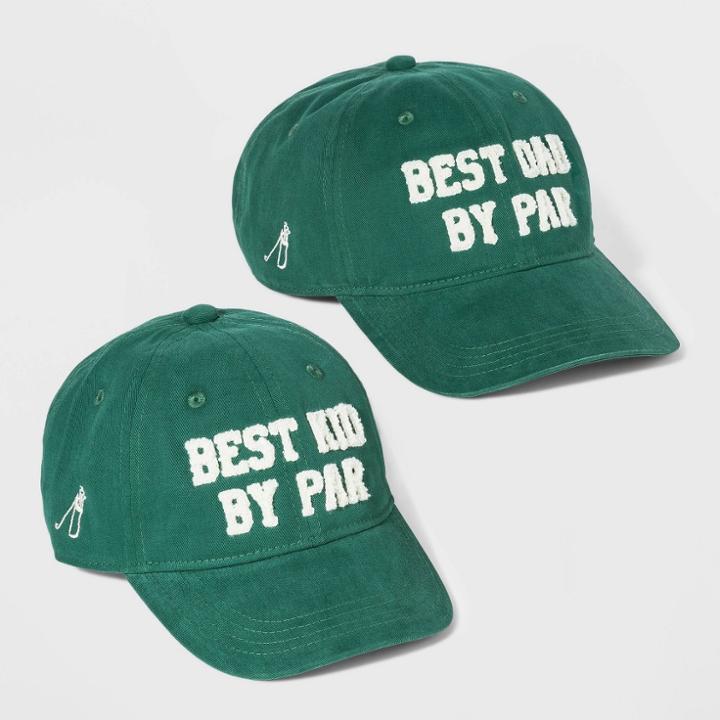 Men's Best Dad And Best Kid Baseball Hat - Goodfellow & Co Green One Size,