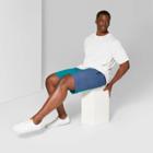 Men's Big & Tall 8.5 Mid-rise Nylon Shorts - Original Use Teal Blue