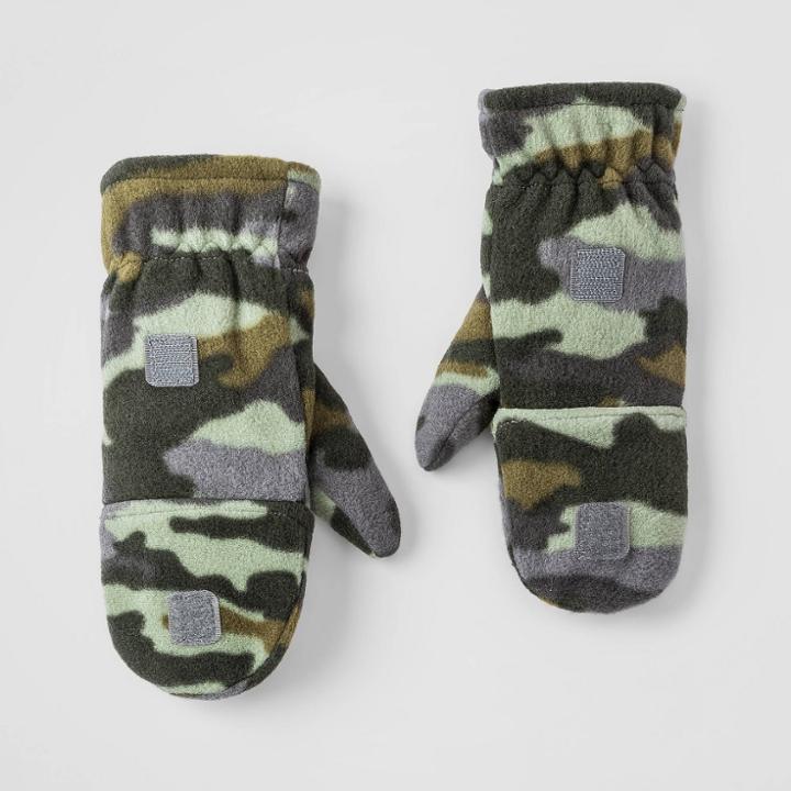 Boys' Fleece Gloves - Cat & Jack Khaki