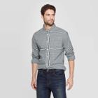 Men's Slim Fit Long Sleeve Northrop Poplin Button-down Shirt - Goodfellow & Co Divine Blue