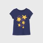 Toddler Girls' Star Short Sleeve T-shirt - Cat & Jack Navy