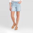 Women's Mid-rise Boyfriend Jean Shorts - Universal Thread Light Wash 00, Women's,