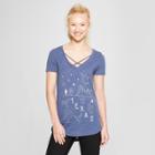 Petitewomen's Short Sleeve Desert Nights Graphic T-shirt - Awake Navy L, Size: