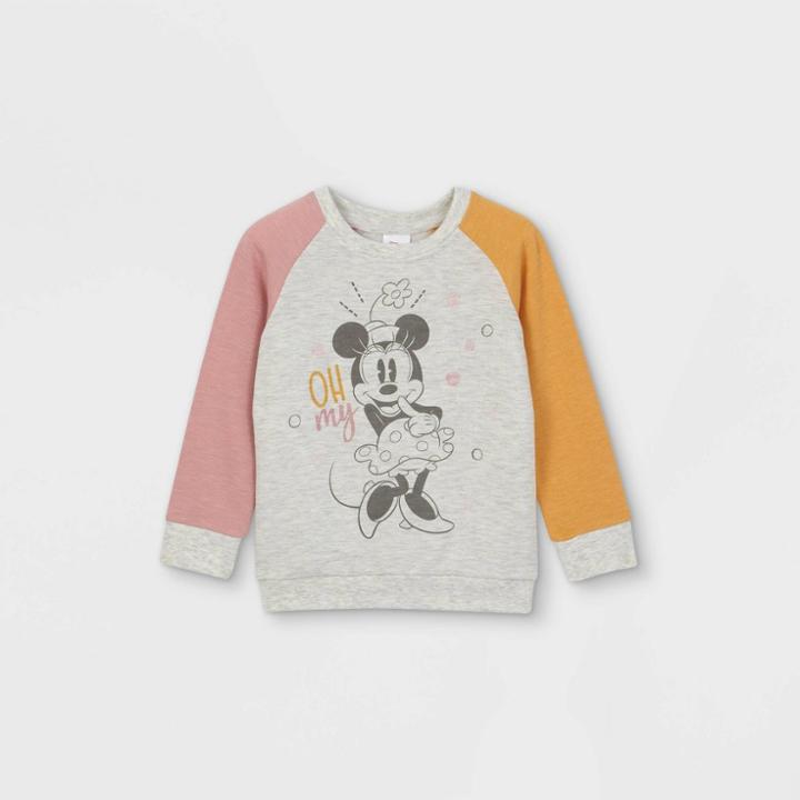 Disney Toddler Girls' Minnie Mouse Fleece Pullover - Beige