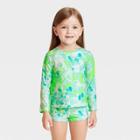 Toddler Girls' 2pc Tie-dye Rash Guard Set - Cat & Jack