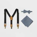 Kids' Adjustable Strap Suspender Set - Cat & Jack Navy, Blue