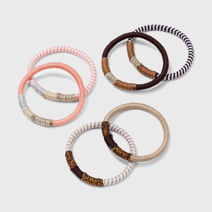 Elastic Set 6pc - Universal Thread Pink