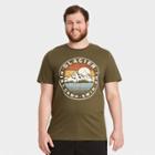 Men's Tall Relaxed Fit Crewneck Short Sleeve Graphic T-shirt - Goodfellow & Co Green