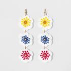 Linear Drop Floral Earrings - A New Day,