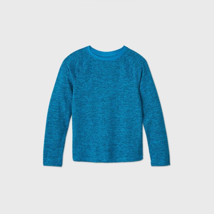 Boys' Hacci Cozy Pullover - Cat & Jack Teal