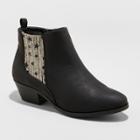 Girls' Ivonne Western Ankle Boots - Cat & Jack Black