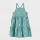 Toddler Girls' Tiered Knit Tank Dress - Cat & Jack Green